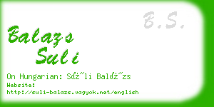 balazs suli business card